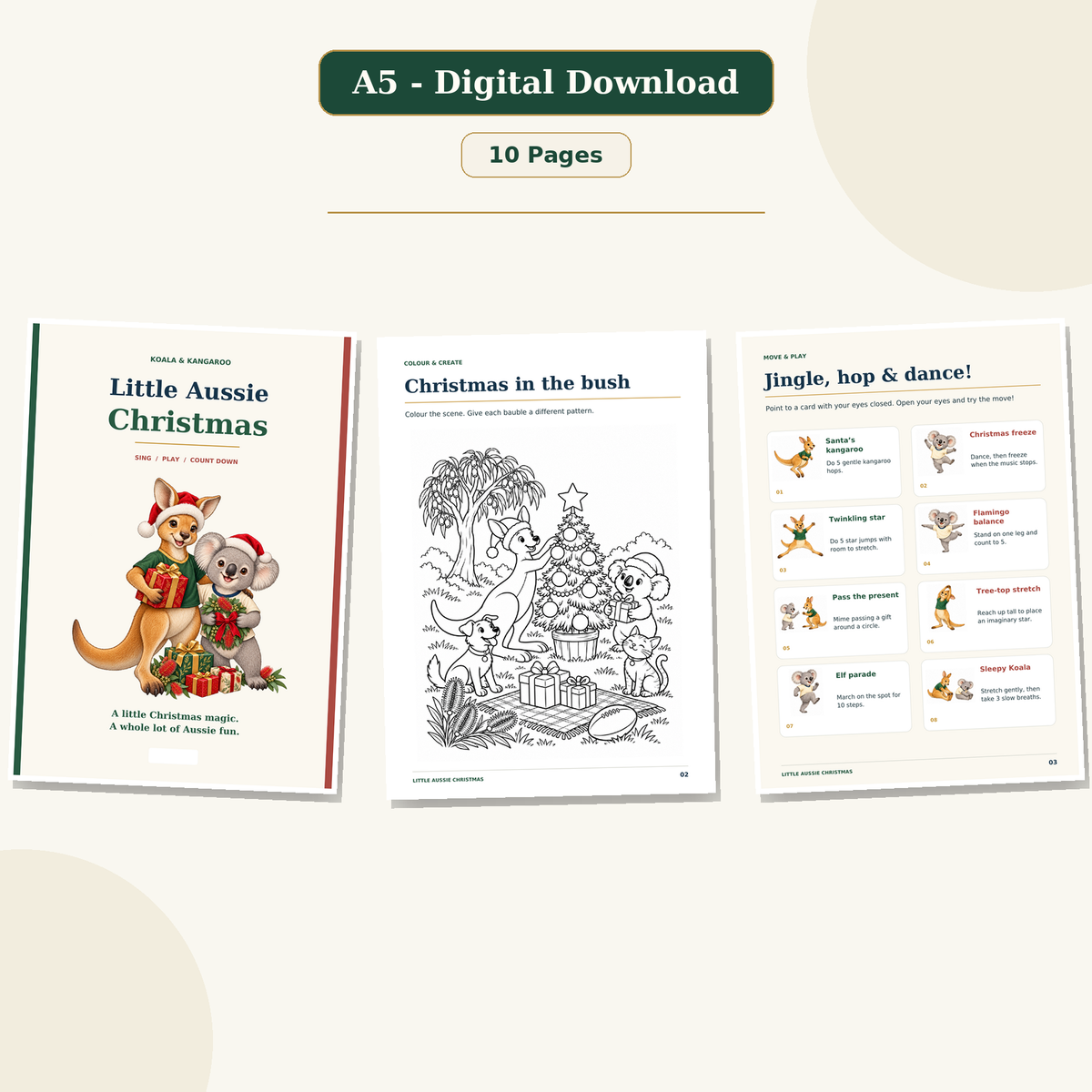 Digital Product | Aussie Christmas Activity Cards